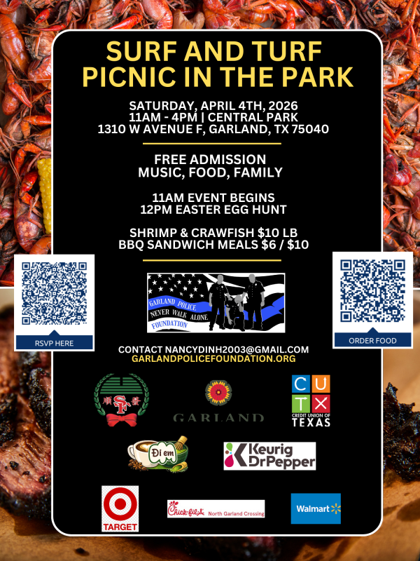 Surf & Turf flyer with QR codes